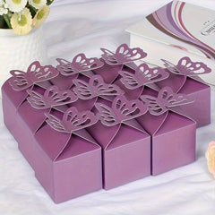 10pcs Pearlescent Paper Butterfly Decorations