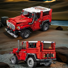 1010 Particle Red Off Road Building Block Toy