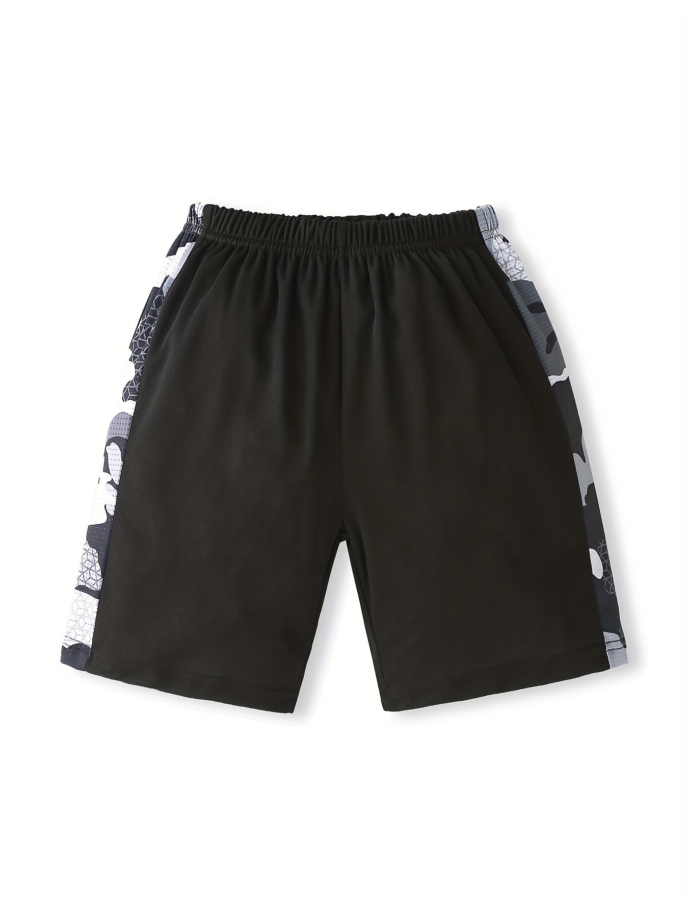 Boys Camo Gym Shorts Quick Dry Lightweight Training Running Jogger
