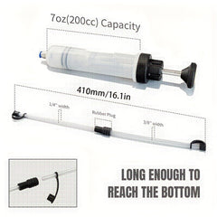 Car Brake Fluid Replenishment Tool Pump Manual Change Syringe Oiler Machine