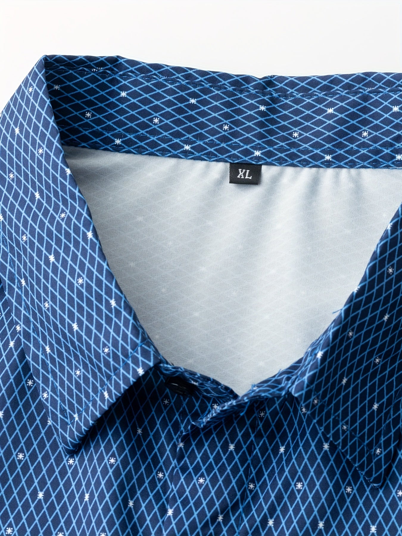 Floral Print Button Up Long Sleeve Shirt for Men