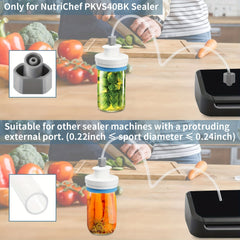 Food Saver Vacuum Sealer Jar Sealer Kit for Canning, Regular & Wide Mouth Jars