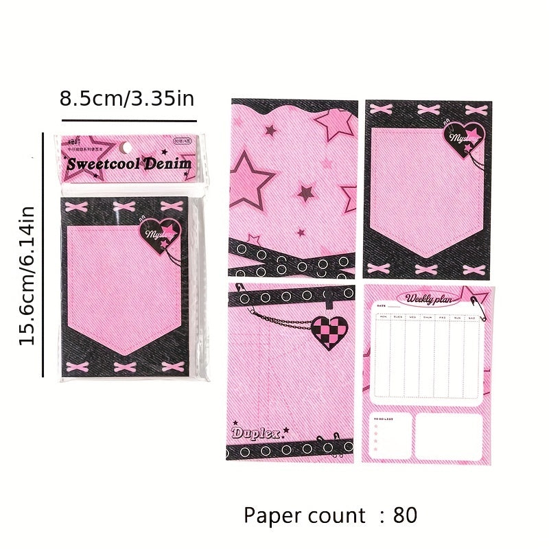 Sweet Cowboy Series Memo Pad Cartoon Small Sticker Memo