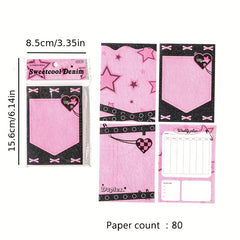 Sweet Cowboy Series Memo Pad Cartoon Small Sticker Memo