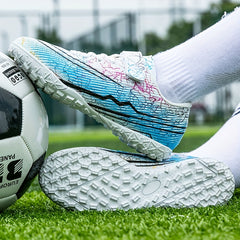 Adult Turf Football Boots Hook Loop Anti-slip TF Soccer Cleats