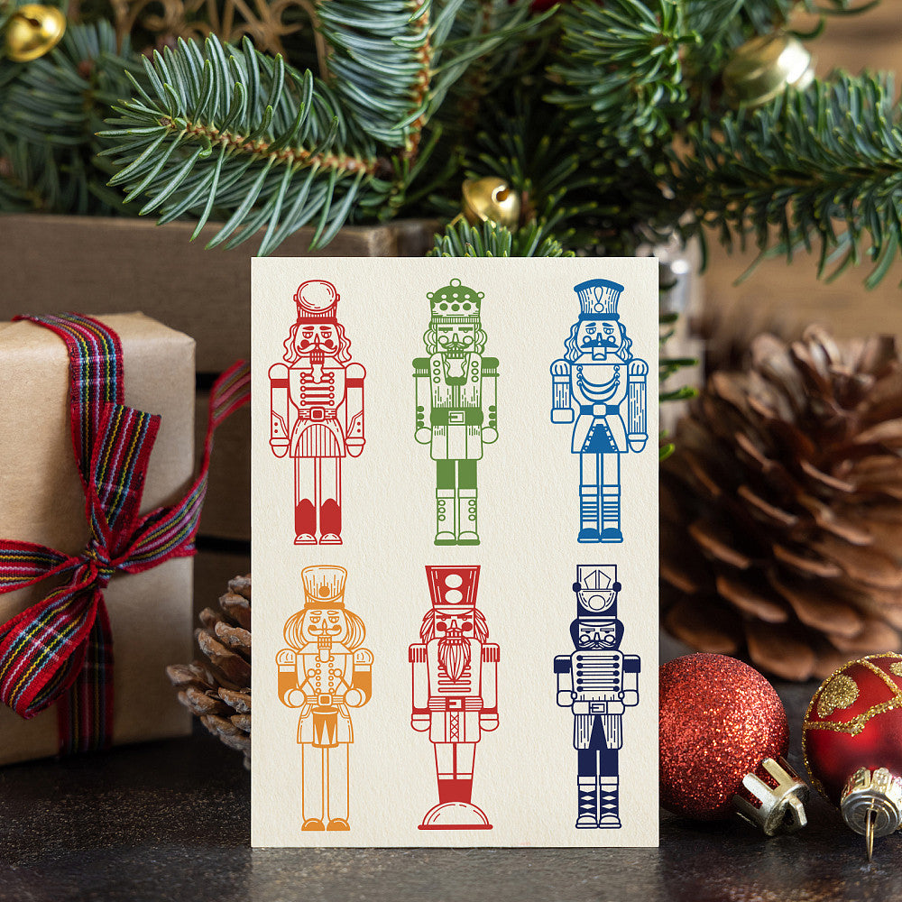 2pcs Nutcracker Self Adhesive Screen Print Stencil for Christmas