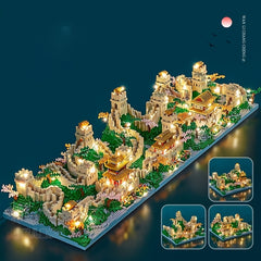 5620 Pcs 3D Chinese Wall Architecture Set - Educational & Challenging