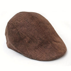 Men's Fabric Beret Newsboy Hat Summer Breathable Hat