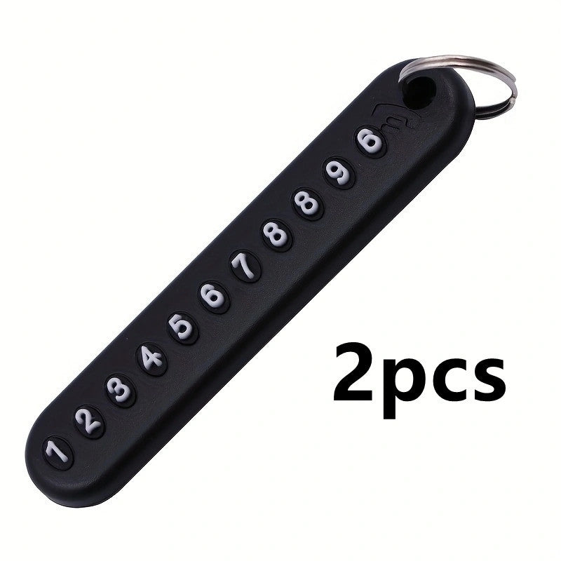 Portable Keychain For Men Anti Lost Number Plate Keychain