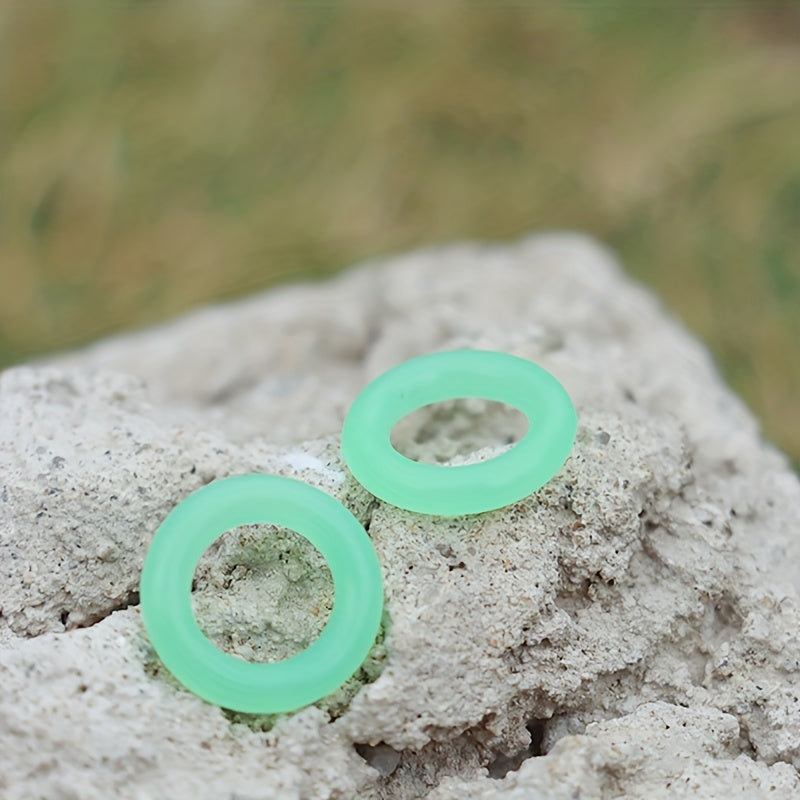 50pcs Camping Tent Stakes Fluorescent Rings Tents Nail Ring