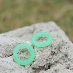 50pcs Camping Tent Stakes Fluorescent Rings Tents Nail Ring