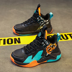 Boy's Basketball Shoes Non Slip Shock Absorption Sneakers