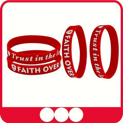 Colorful Team Trust Inspirational Silicone Bracelet