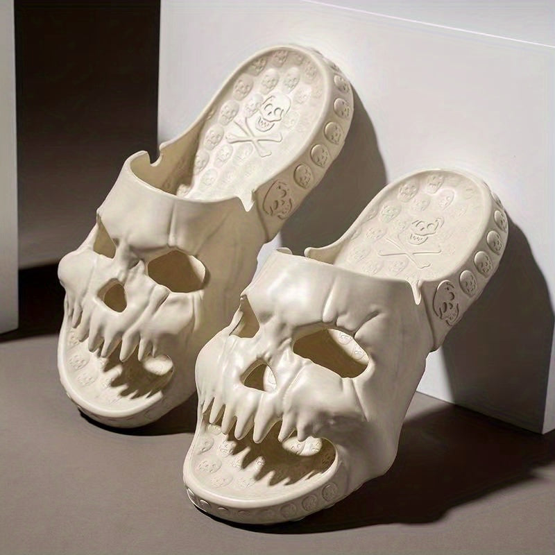 Men's Skull Slides Quick Drying Non Slip Indoor/Outdoor Summer