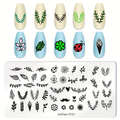 Easter Nail Art Stamping Plates Eggs and Rabbit Designs for DIY Manicures