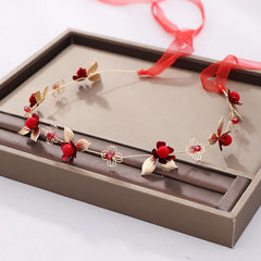 Chinese Red Wedding Hair Accessories Set