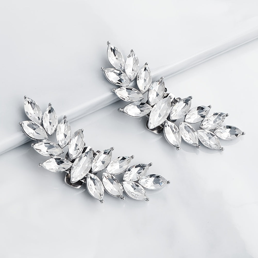 Crystal Shoe Buckles Rhinestone Shoe Clips DIY Shoe Decoration