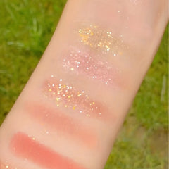 9-Color Waterproof Glitter Eye Shadow Palette with Gradient Shimmer