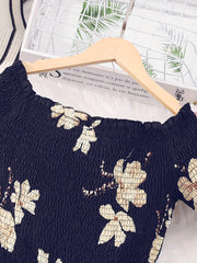 Boho Floral Wide Leg Jumpsuit for Women