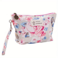 Floral Printed Makeup Bag Waterproof Travel Wash Bag