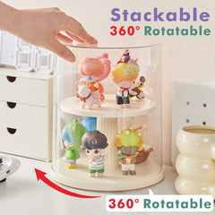 360 Rotatable Display Case Anime Figure Storage Box