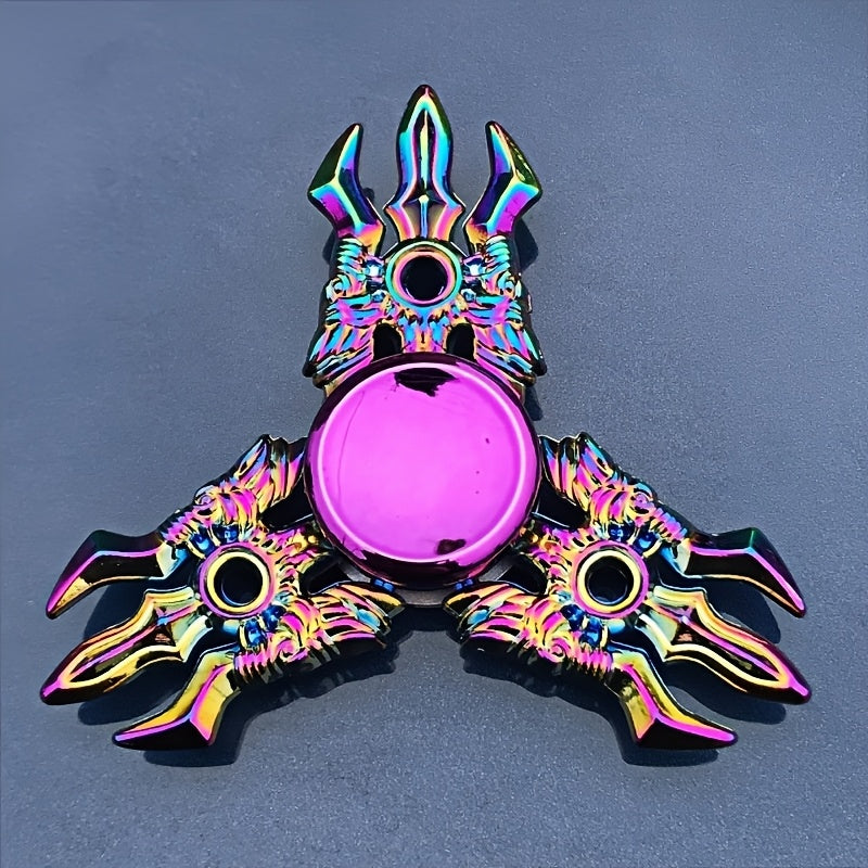 Colorful Alloy Metal Fidget Spinner Iridescent Purple Pink Green Golden Spinner