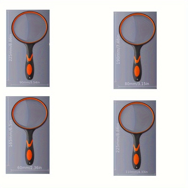High Power Handheld Magnifying Glass for Children Students Elderly Reading