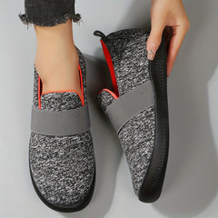 Women's Colorblock Mesh Slip On Sneakers Lightweight Outdoor Walking Shoes