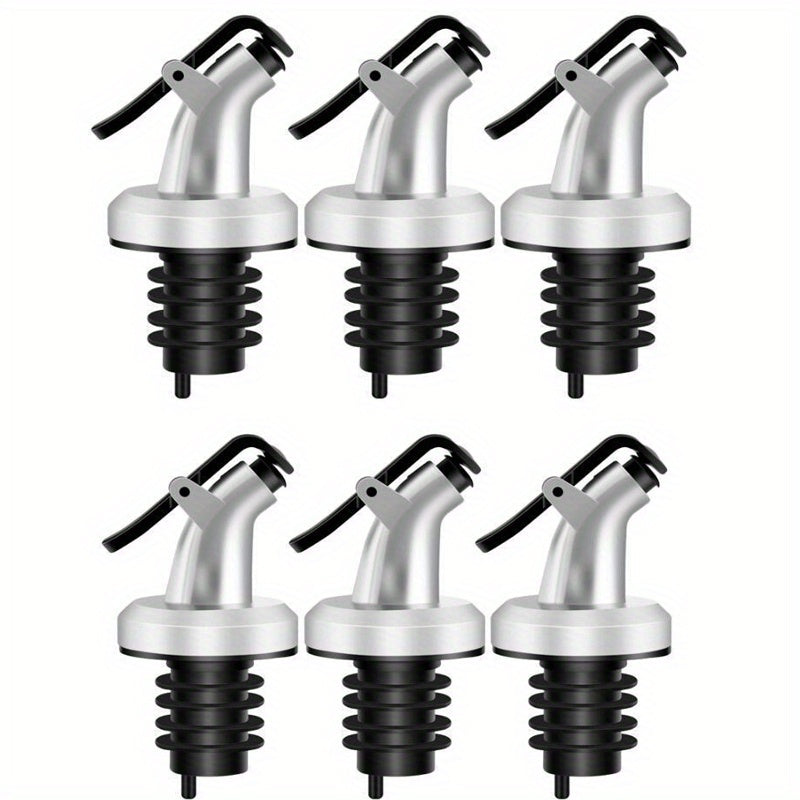 6pcs Spout Bottle Stopper Pouring Wine Soy Sauce Vinegar Bottle Stopper Pourer