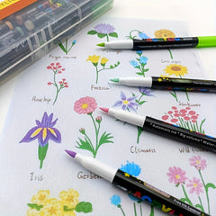 36pc Acrylic Marker Set Soft Grip Medium Tip Waterproof Ideal for Art and Crafts