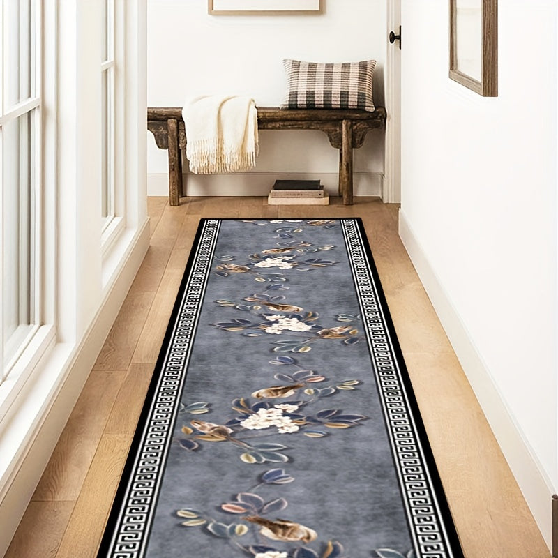 European Style Bedroom Bedside Rug Non Slip Hallway Rugs Living Room