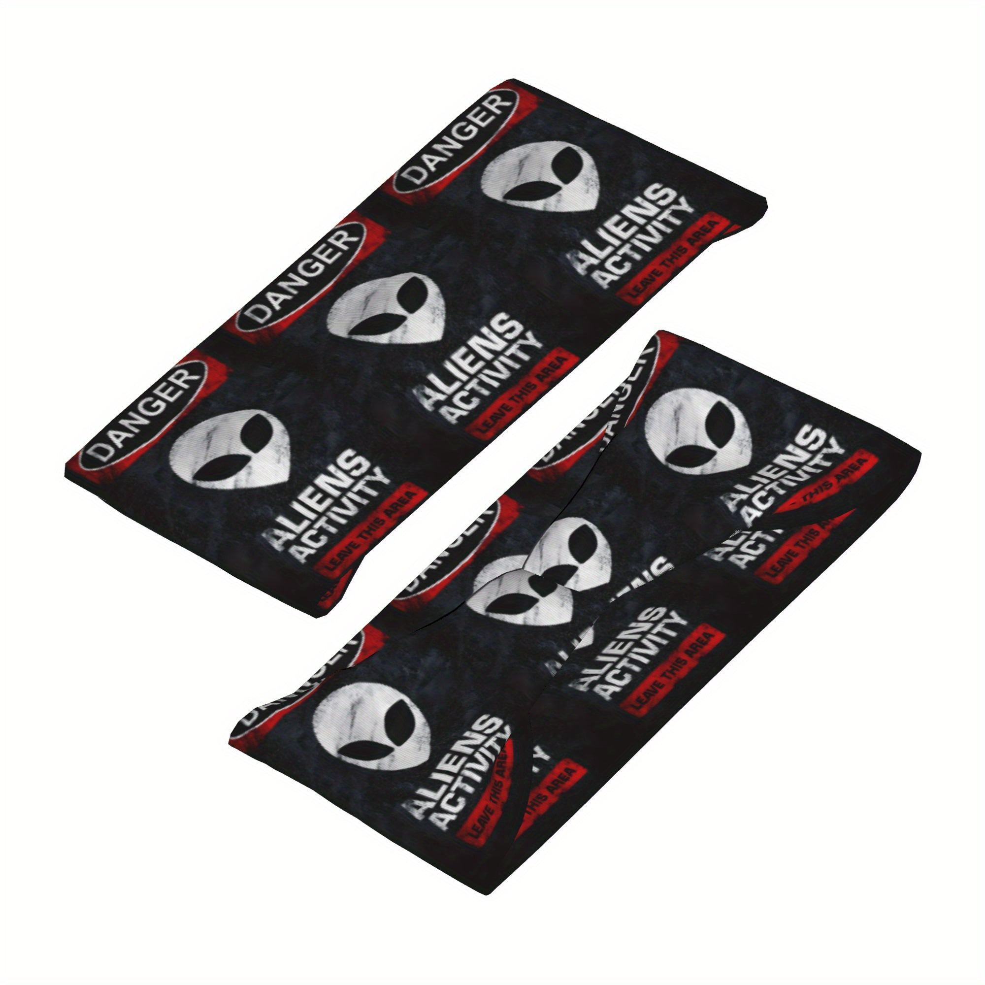 Alien Sports Headband Red Accents Aliens Graphic