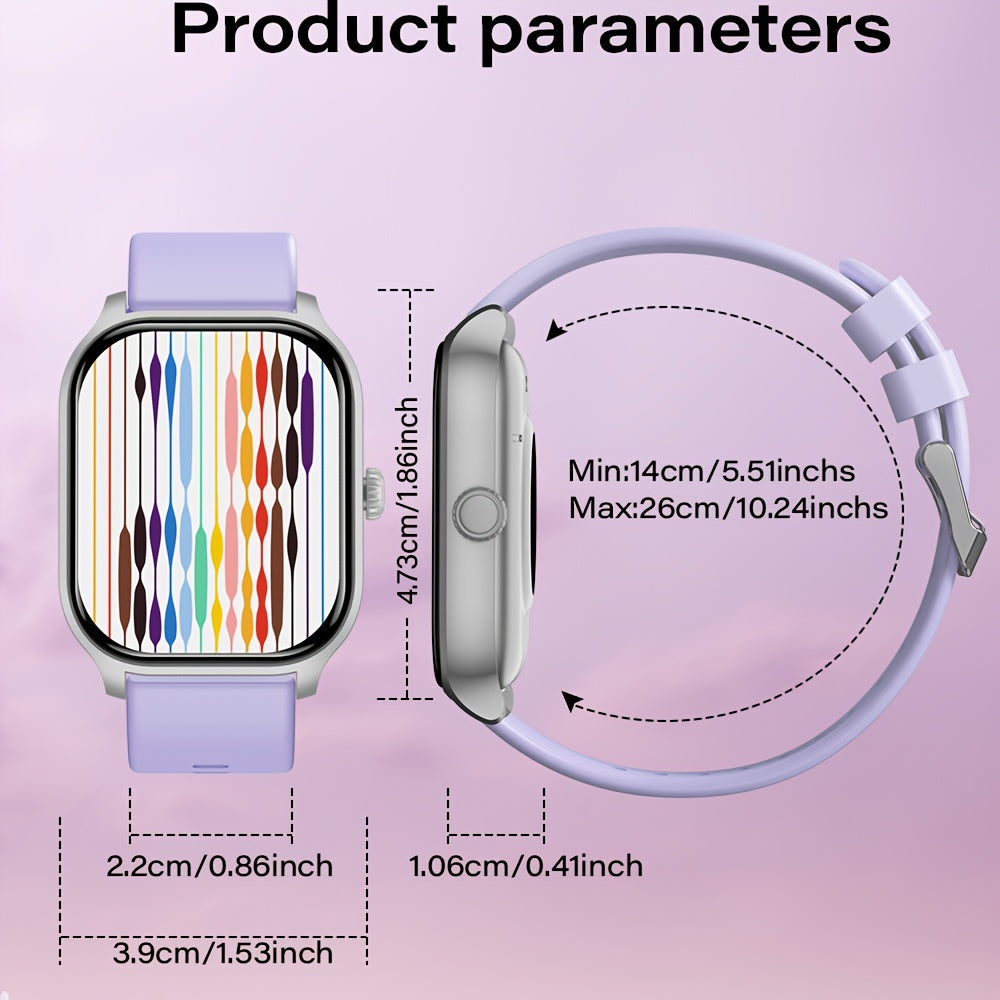 LAXASFIT Smartwatch Wireless Calling Fitness Tracker 5 Full Touch Screen