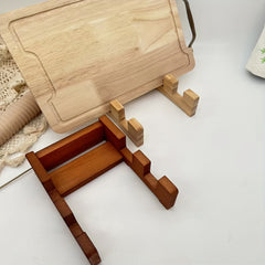 Wooden Serving Board Storage Rack for Kitchen