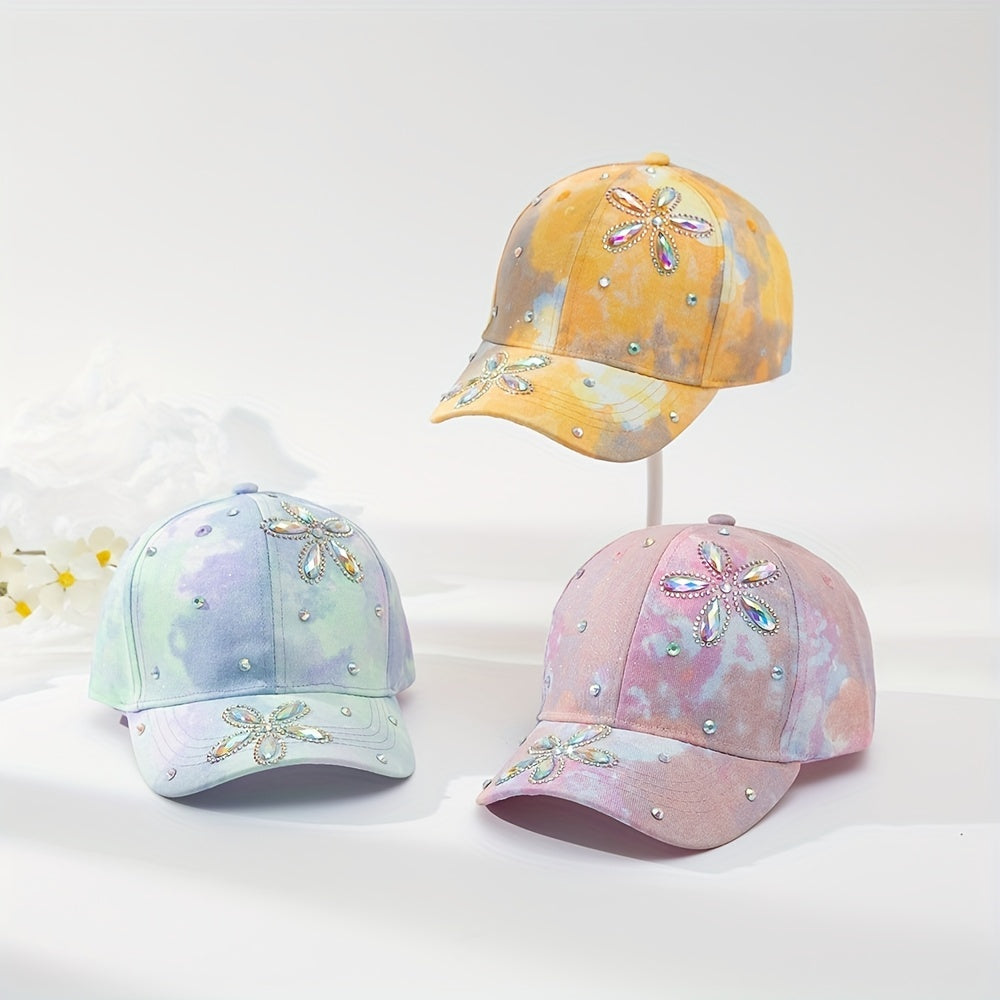 Girls' Rhinestone Baseball Cap
