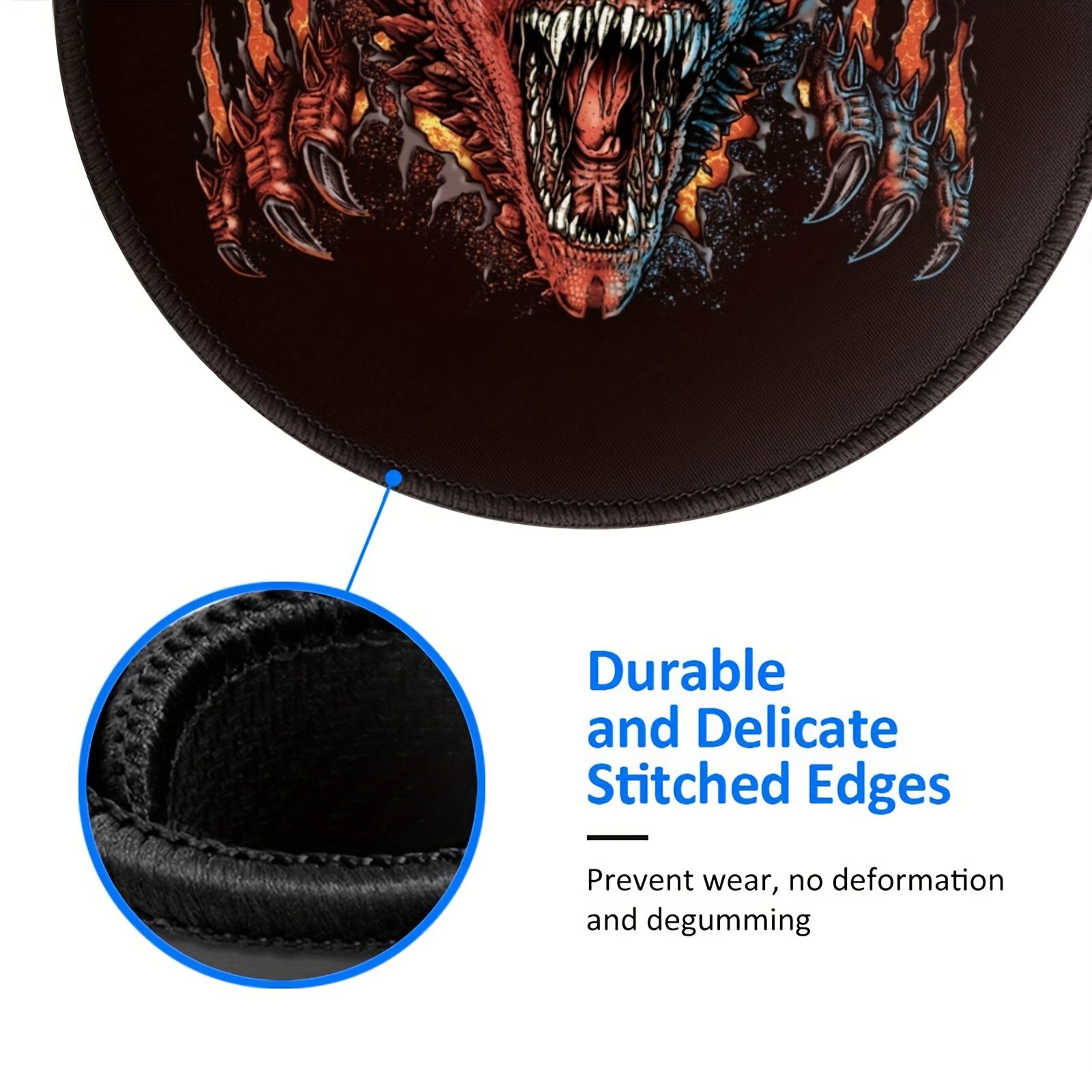 Grimace Pattern Mouse Pad 20x20cm - Non slip Rubber - Desktop Comp