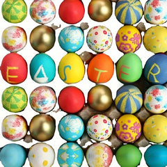 Wooden Eggs Hand painted Toys Home Party Decoration