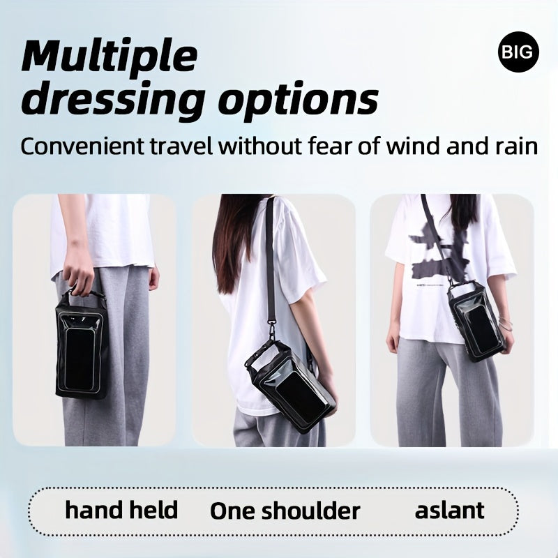Waterproof Touch Screen Bucket Bag for Water Sports - Portable & Versatile