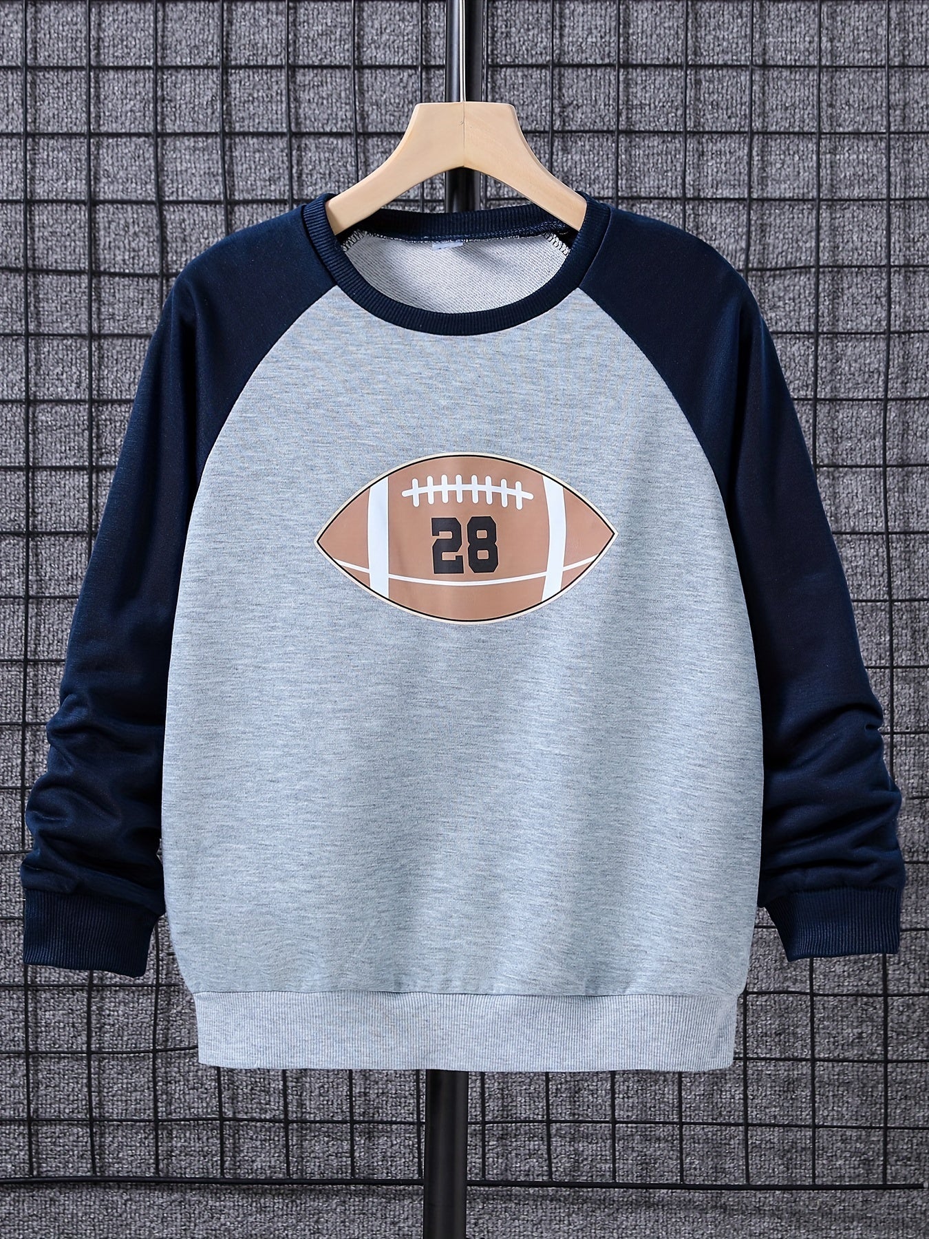 Girls' Raglan Sleeve Casual Sweatshirt Pullovers