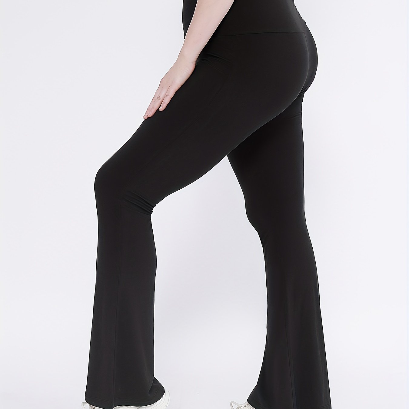 Wide Waistband Yoga Trousers