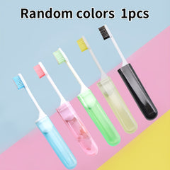 10pcs Disposable Travel Toothbrush Foldable Manual Portable