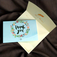 10pcs Anime Blessing Words Greeting Card Birthday Thank You Holiday Gift