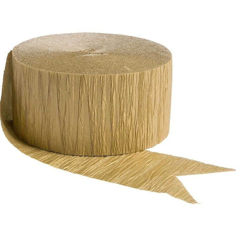 1pc Golden Twist Paper Streamer for Party and Wedding Decoration