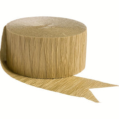 1pc Golden Twist Paper Streamer for Party and Wedding Decoration