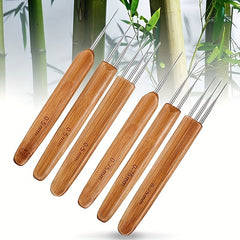 2pcs 3pcs Dreadlocks Crochet Hooks Bamboo Handle Crochet Needle