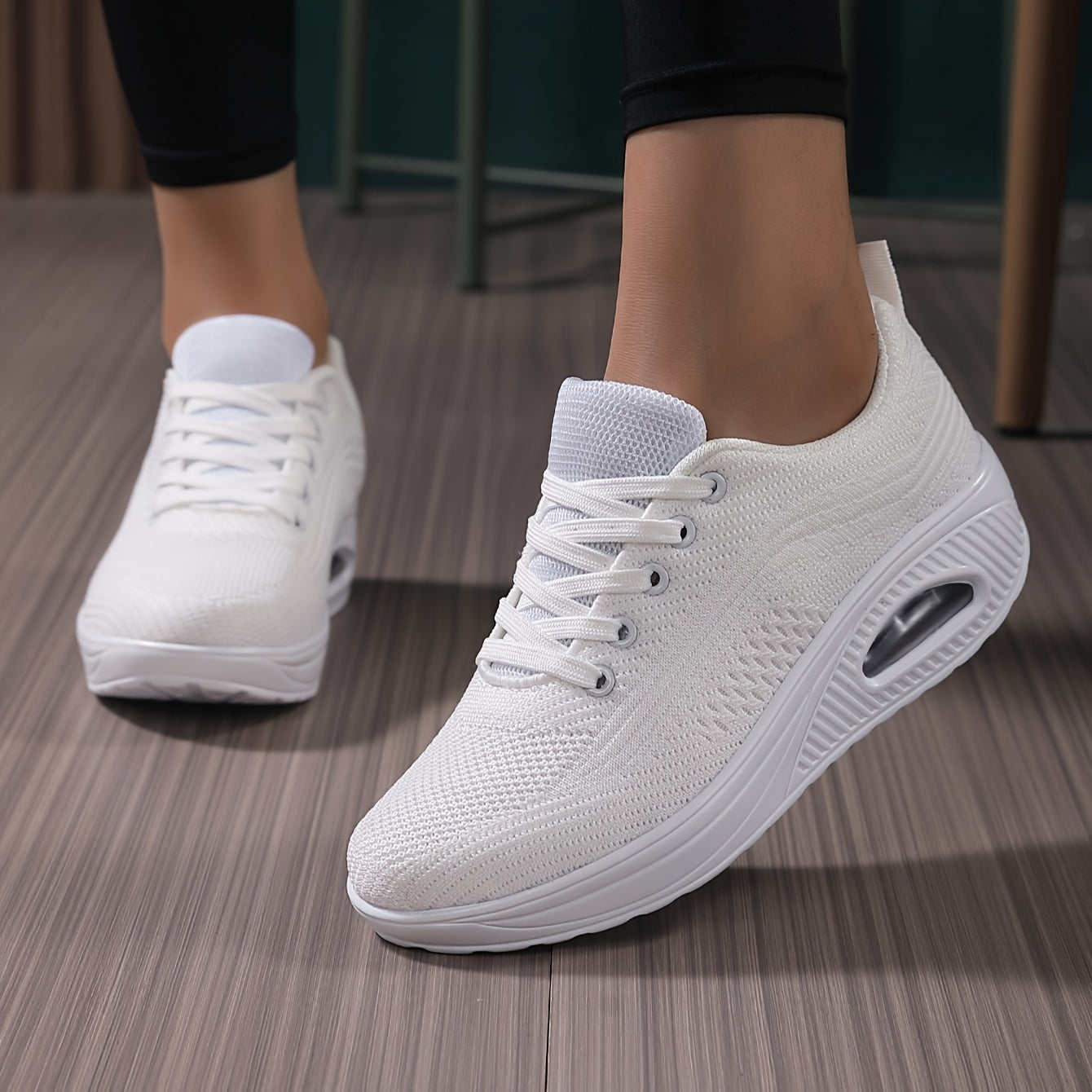 Women's Air Cushion Athletic Sneakers Breathable Walking Shoes