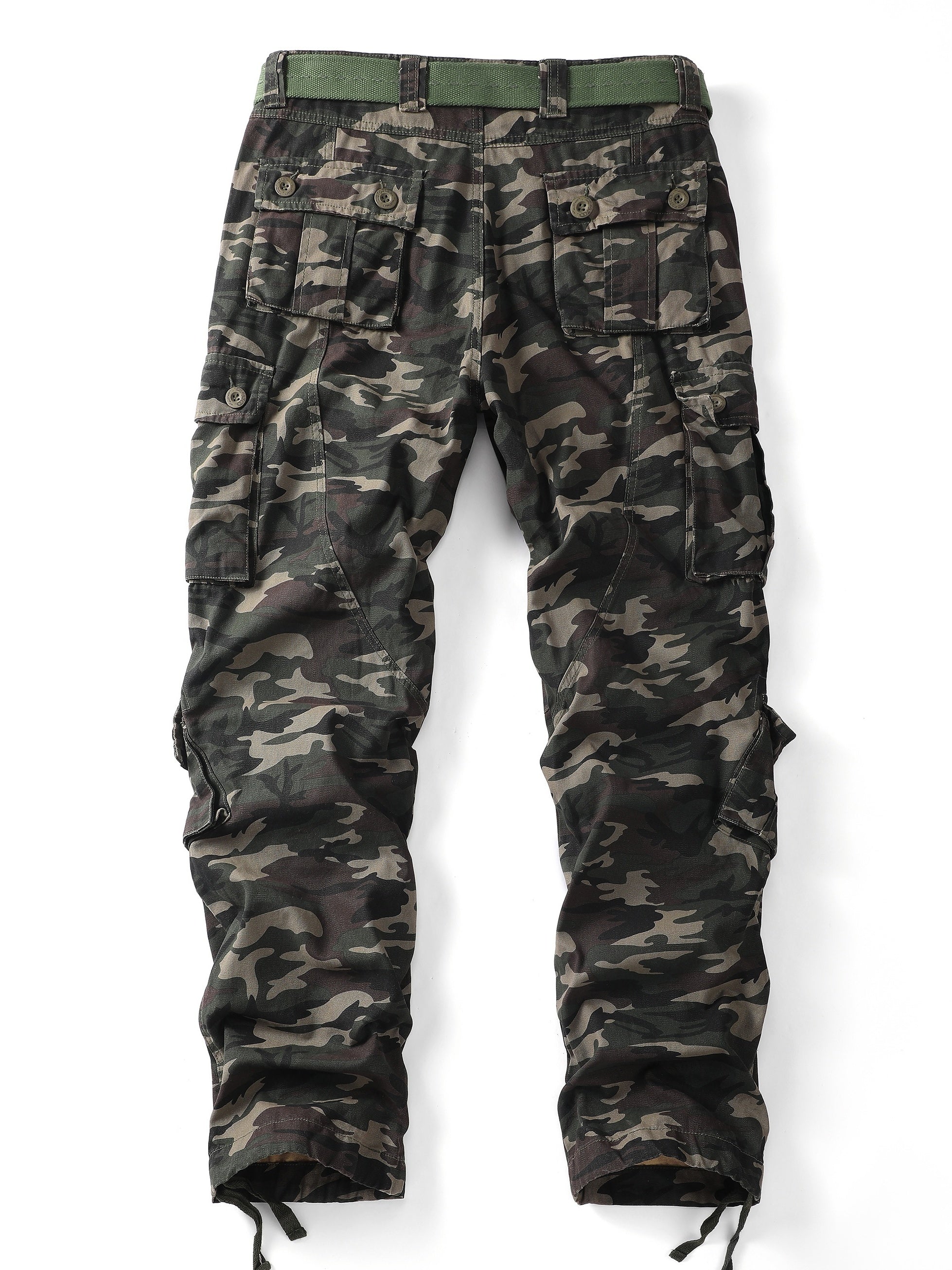 Cotton Camo Cargo Pants Men's Joggers Spring Fall