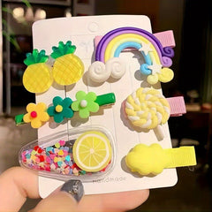 6pcs Girls Cartoon Hair Clips Hairpins Hair Accessories