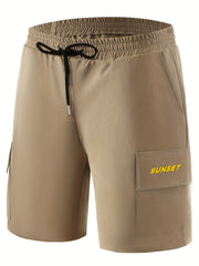 Men's Cargo Shorts with Drawstring Waist