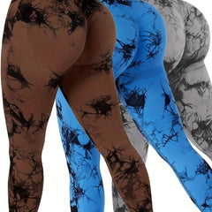 Tie Dye High Waist Yoga Pants Seamless Leggings